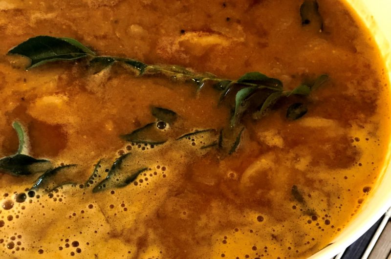 Radish Sambar ( South Indian Lentil Curry)